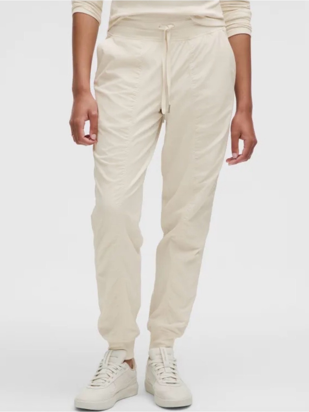 Lululemon Dance Studio Mid-Rise Jogger Full Length Size 6 Ivory Athletic Pants